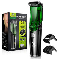 SHPAVVER beard trimmer suction-compartment demonstrates mess-free grooming with built-in intake