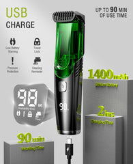 SHPAVVER beard trimmer with two combs offers 20 length options for versatile styling
