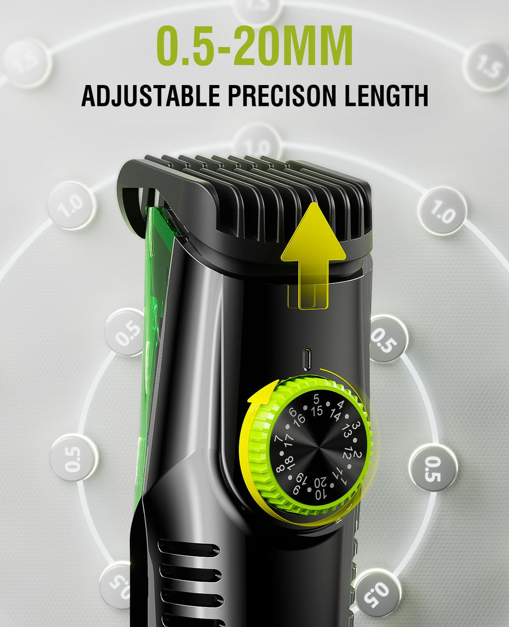 SHPAVVER beard trimmer USB charging port allows easy charging on the go