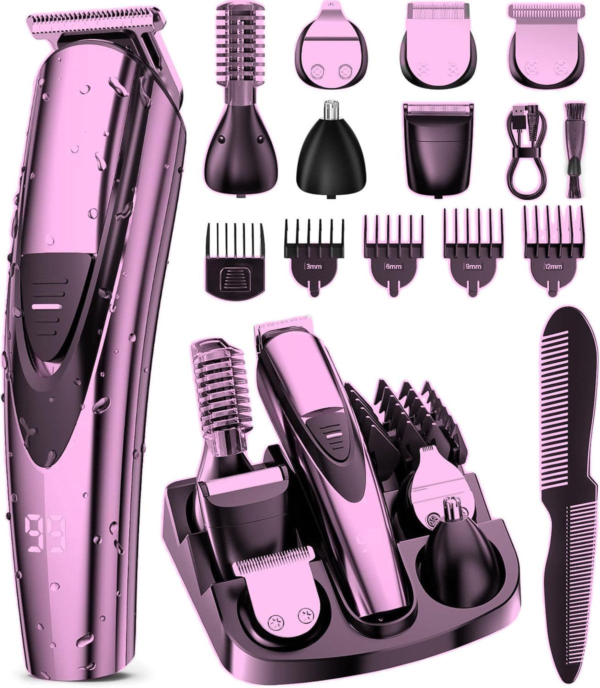 SHPAVVER electric beard trimmer main unit for precise grooming and versatile trimming on the go