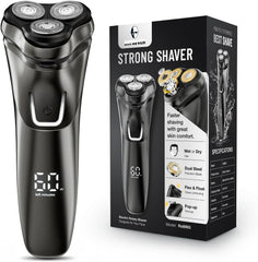 SHPAVVER electric razor 4D flex blades close-up for smooth, irritation-aware shaving.