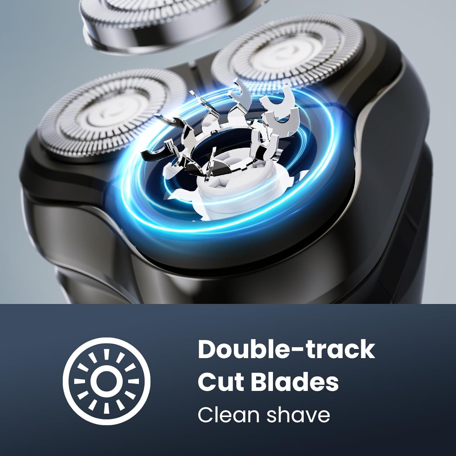 SHPAVVER electric razor USB fast charging enables quick grooming on the go.
