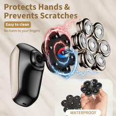 SHPAVVER head shaver 5in1 attachments kit highlights versatile grooming options.