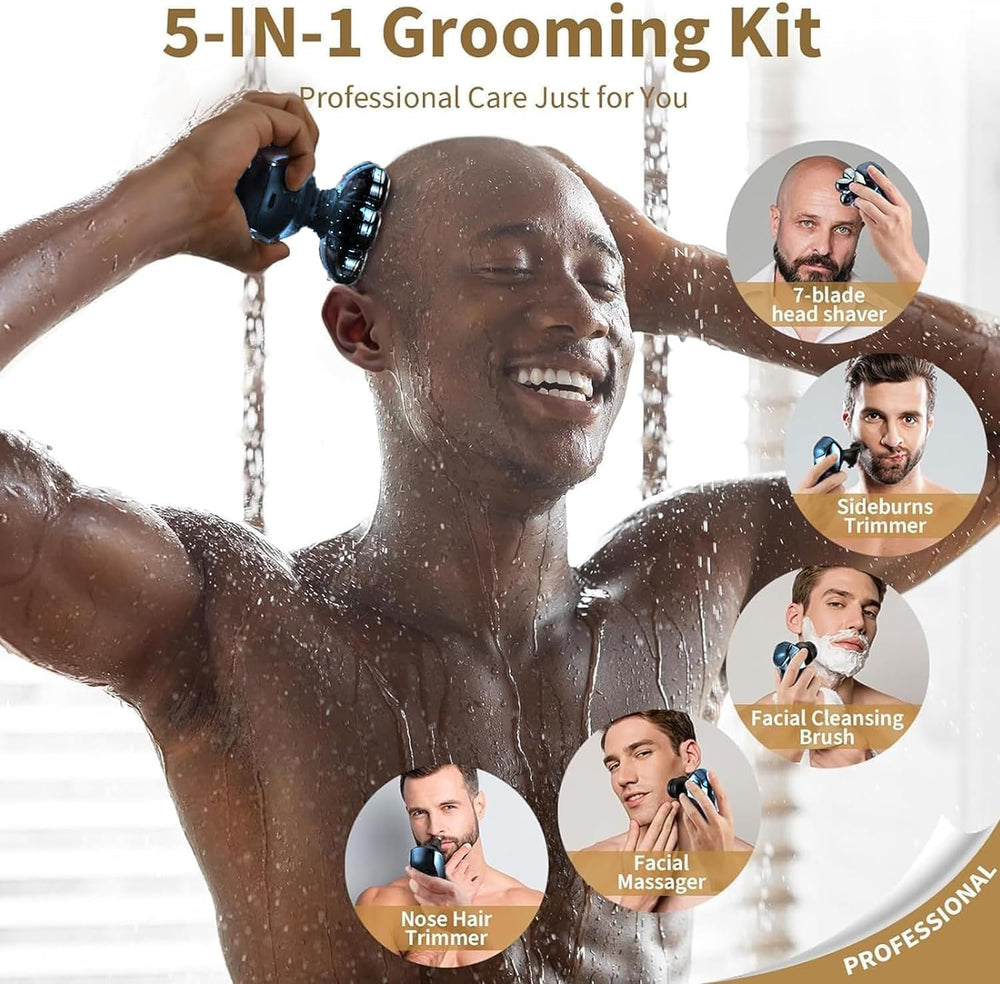SHPAVVER IPX7 waterproof feature enables safe wet or dry shaving in shower.