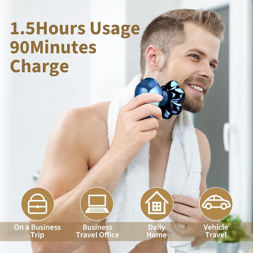 SHPAVVER wet-dry use supports shaving with foam or in the sink.