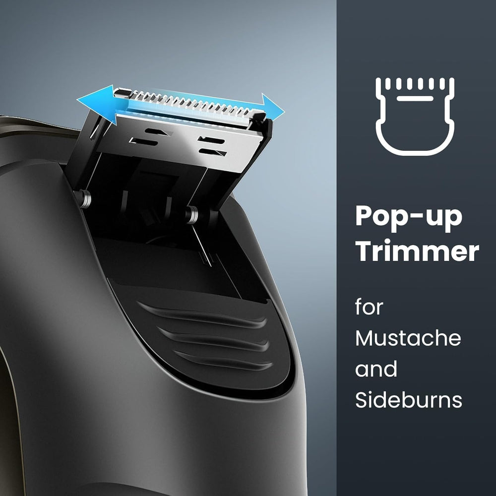 SHPAVVER USB charging image showcases quick-charge capability for on-the-go grooming.