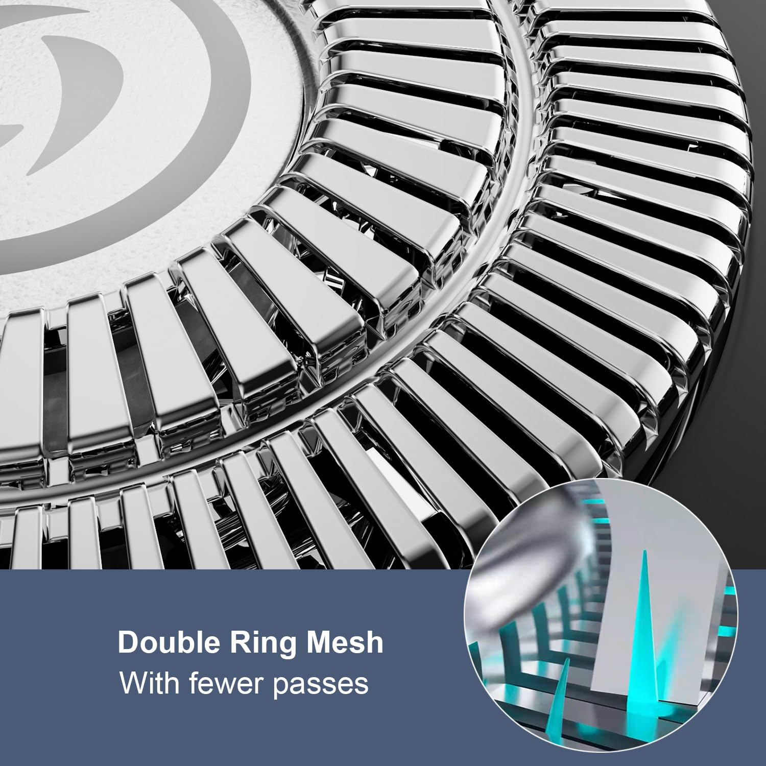 SHPAVVER waterproof razor head being rinsed clean after use.