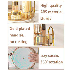 Shuang Qing large-capacity organizer holds skincare, makeup, and perfumes.