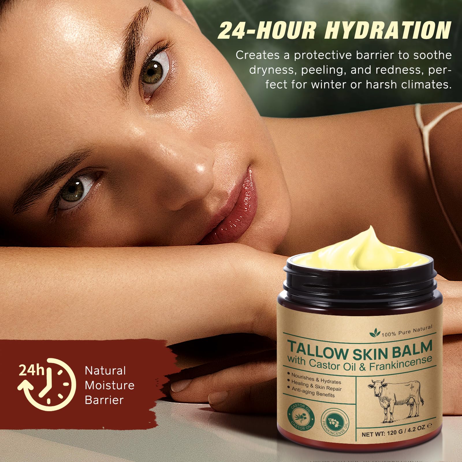 Shuangjia hydration boost image shows plump, comfortable skin after regular use