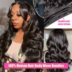 Shuangya Hair body wave bundles 22 inch for fuller, long-lasting extensions.