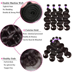 Shuangya Hair body wave bundles 26 inch for dramatic, salon-ready volume.
