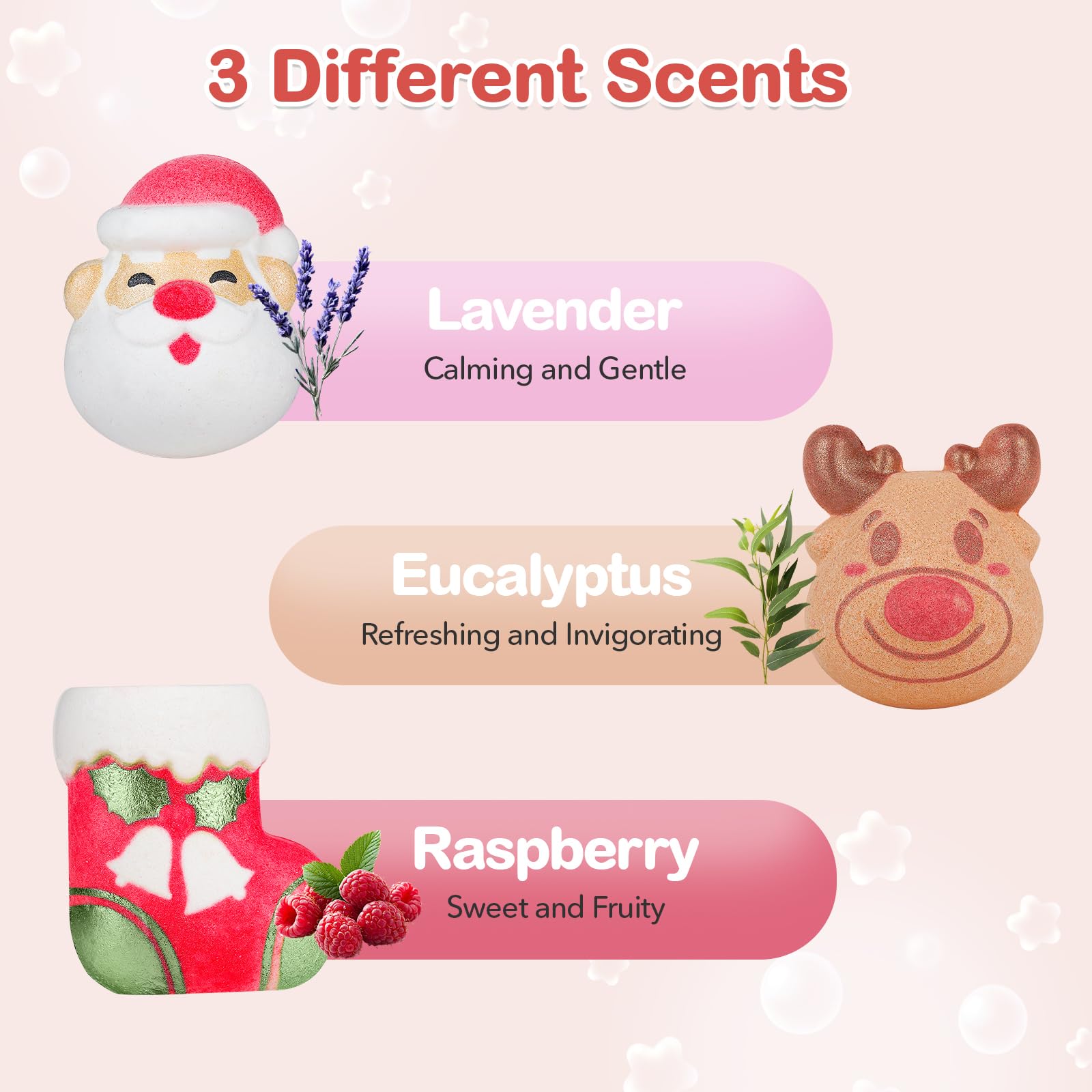 SHUCHING bath bombs in bright colours offer a relaxing, sensory spa-like experience