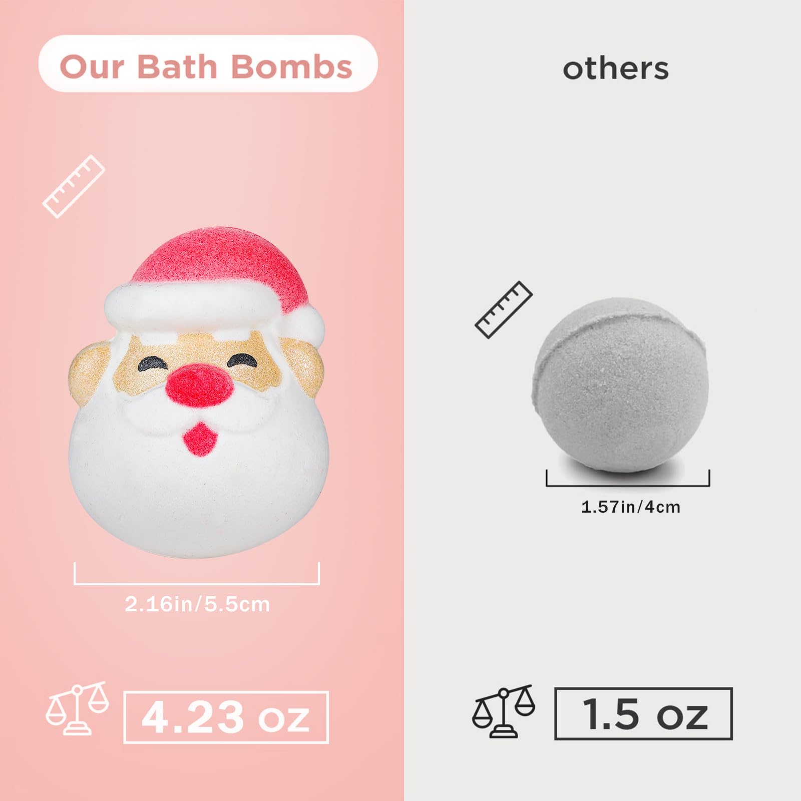 SHUCHING bath bombs dissolve easily and rinse clean for quick post-bath cleanup
