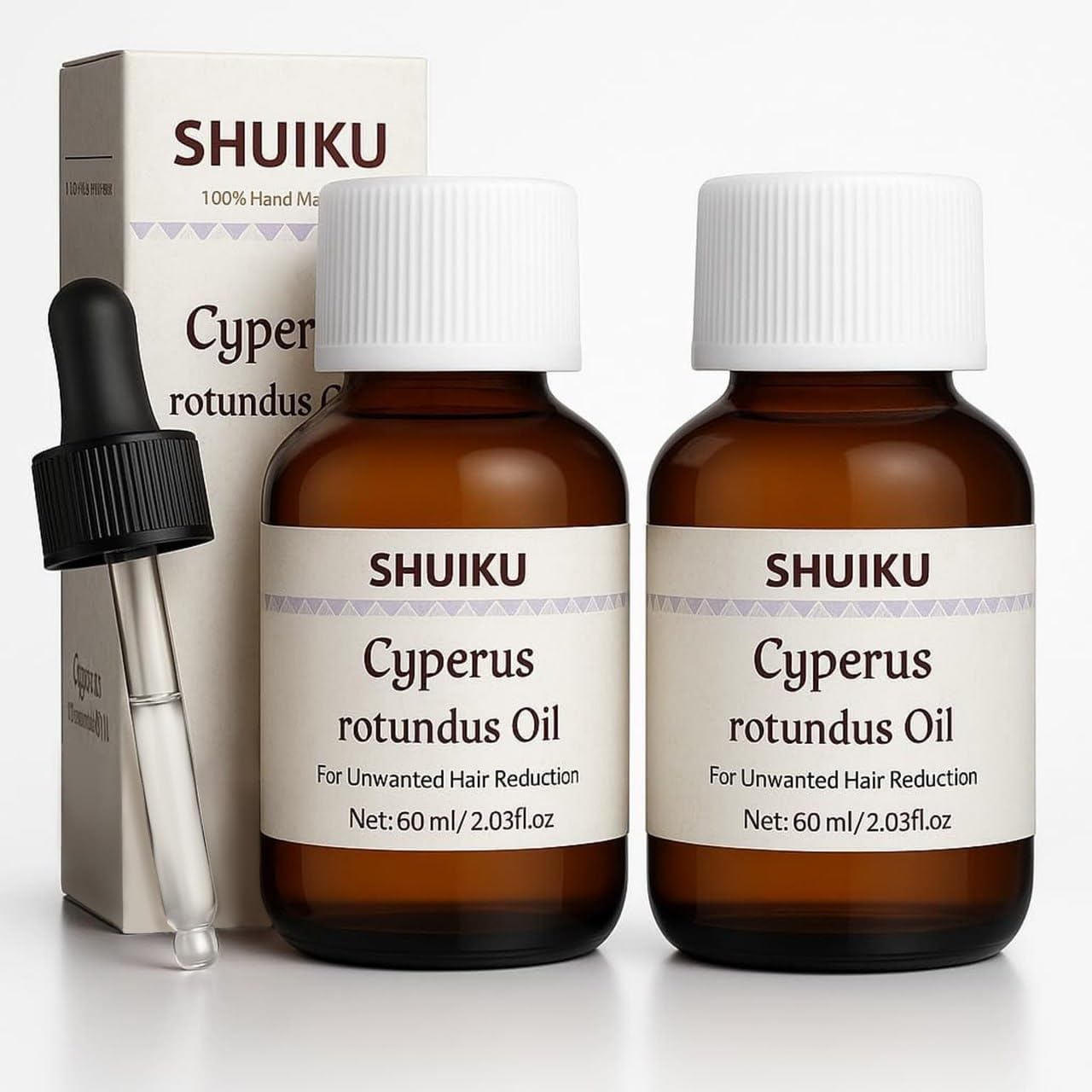 SHUIKU Cyperus Rotundus Oil bottle for smooth skin hydration and easy layering.