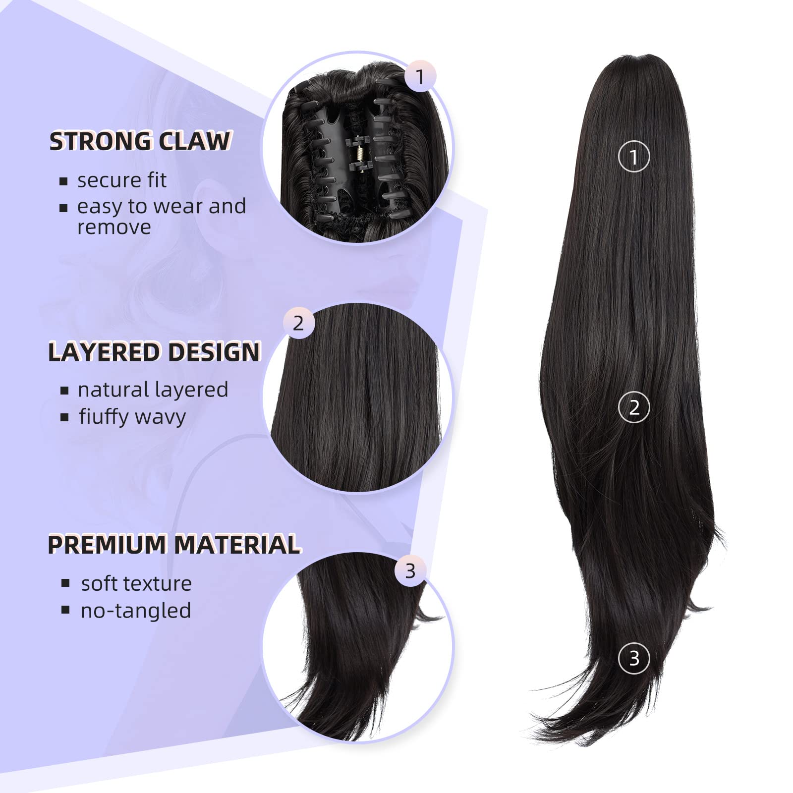 ShulaSHOP heat-resistant fibers allow safe styling within recommended temperatures.