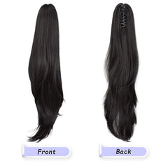 ShulaSHOP synthetic hairpiece clip-in bun demonstrates quick, low-maintenance volume.