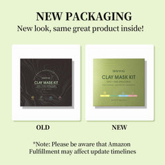 SHVYOG green tea clay mask jar highlights detox and even skin tone.