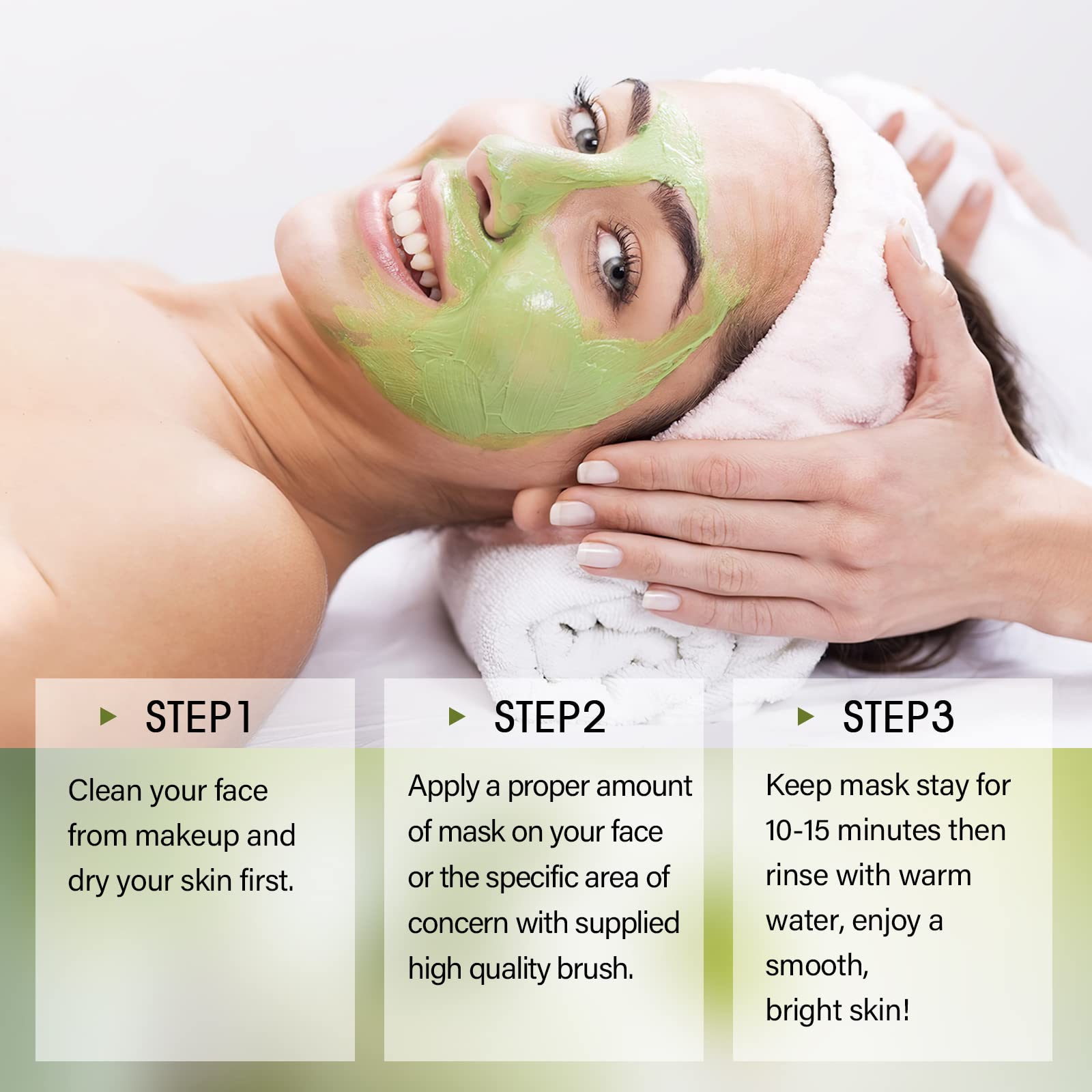 SHVYOG Green Tea Face Mask after use delivering soft balanced glow