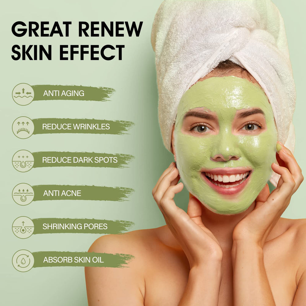 SHVYOG Green Tea Face Mask volcanic mud focus highlighting mineral-rich detox