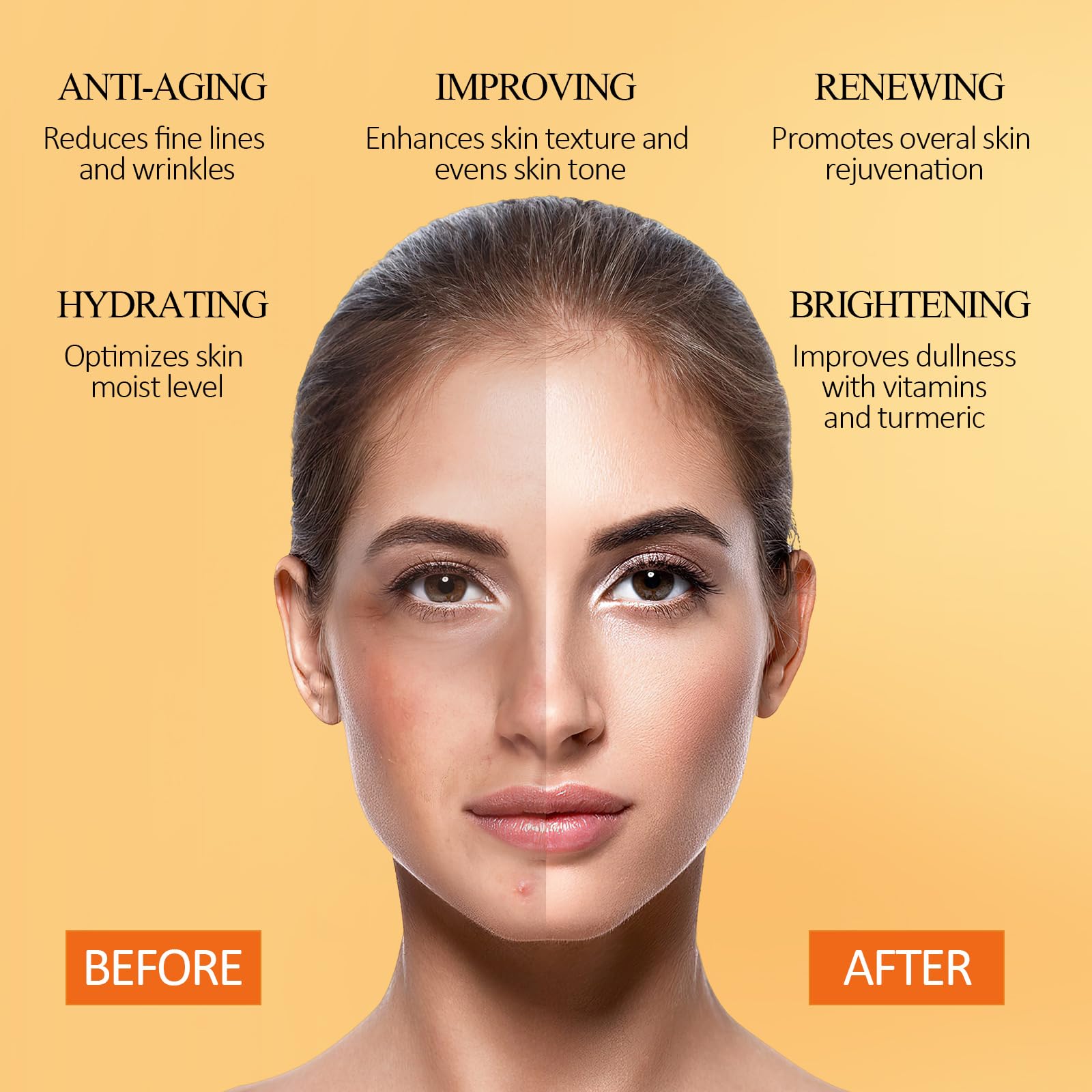 SHVYOG before and after pores illustration showing refined appearance