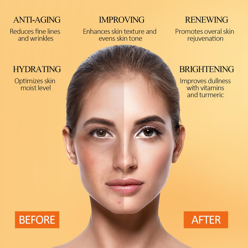SHVYOG before and after pores illustration showing refined appearance