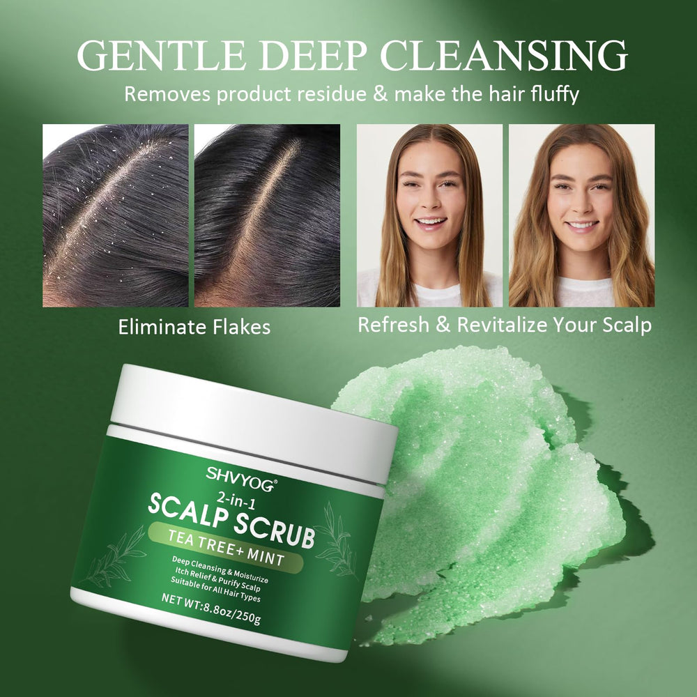SHVYOG sea salt crystals for clarifying exfoliation and oil balance.