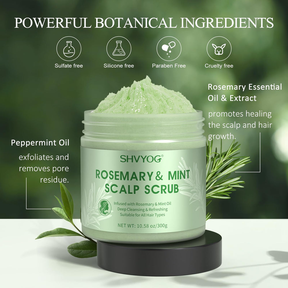 SHVYOG scalp-scrub-sea-salt-texture: exfoliating texture helps with oil control and flakes reduction.