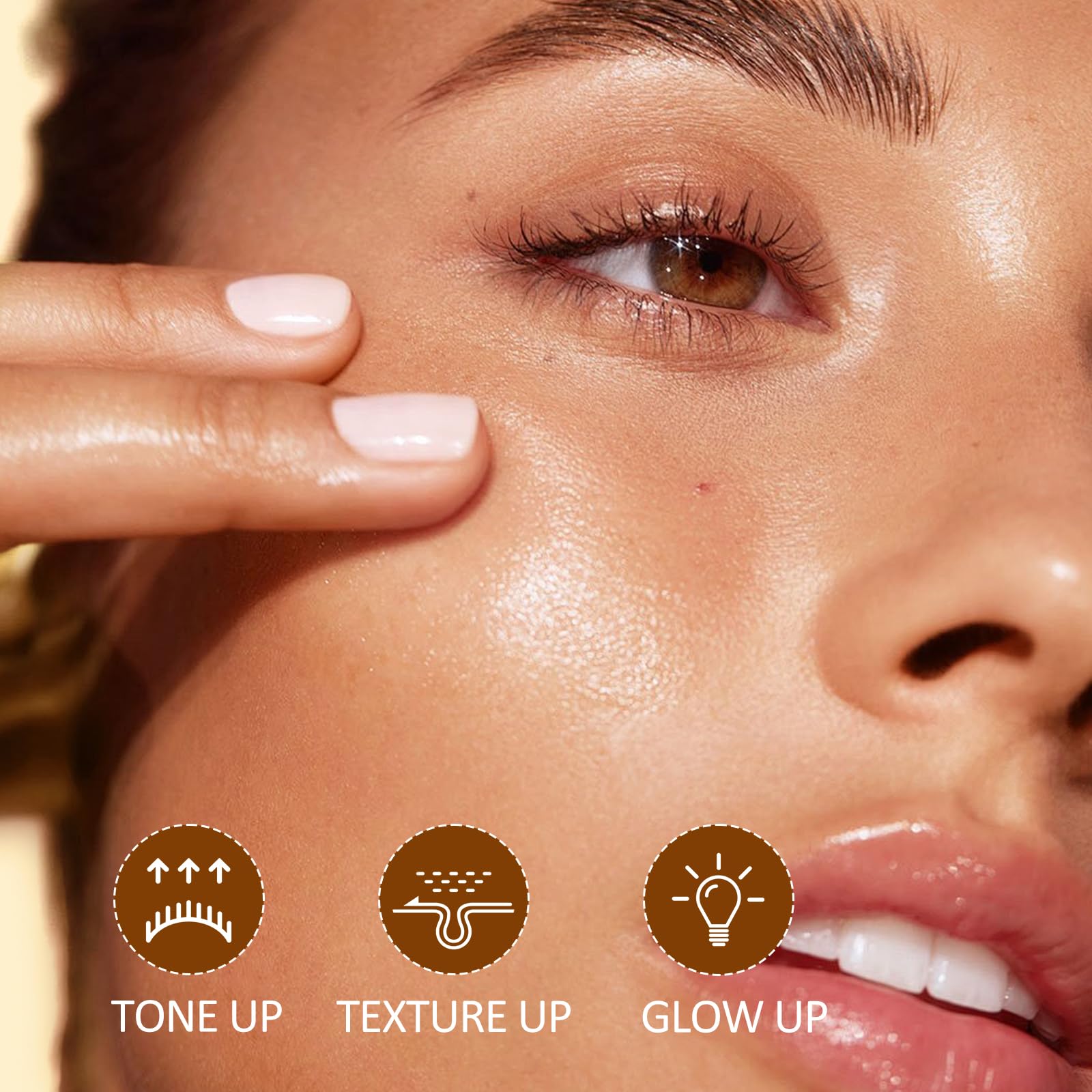 SHVYOG oil supports a healthy glow after morning or evening use.