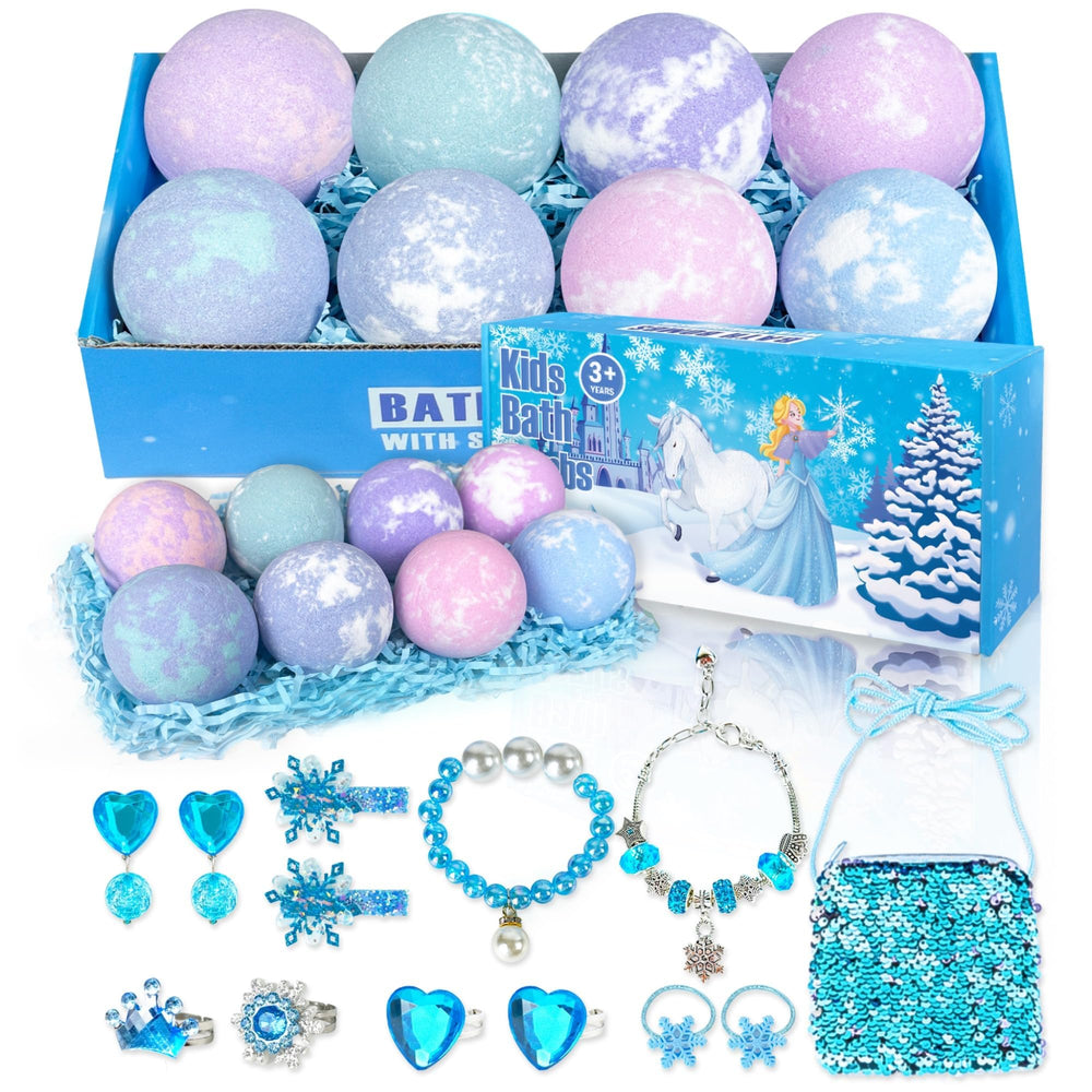 Siawoy bath bombs kids 8-pack with colorful fizzing action for bath time fun
