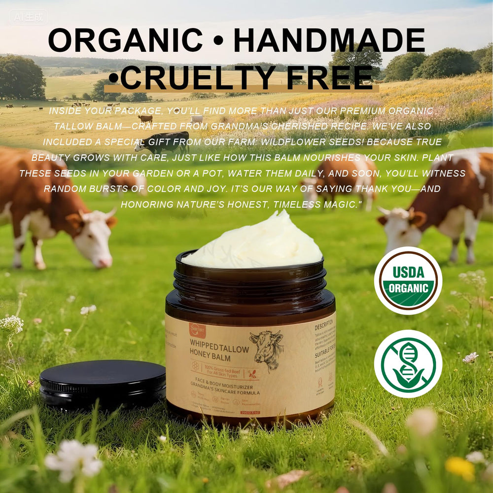 SIBITBIT Beef Tallow Honey Balm natural Manuka honey fragrance for soothing routine