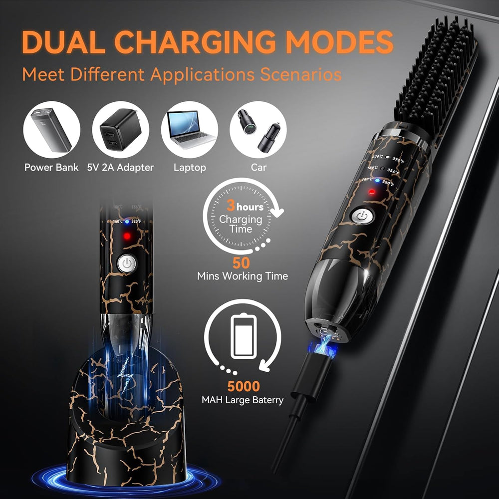 SICOLTT ceramic-bristles ensure even heat without scorching.