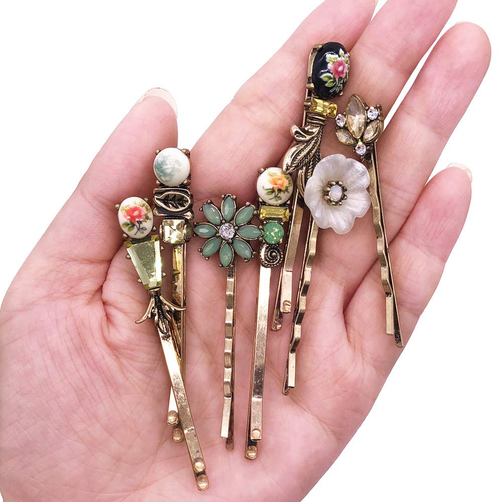 SICOPEE vintage hair clips style-2 bronze-toned design adds retro decoration
