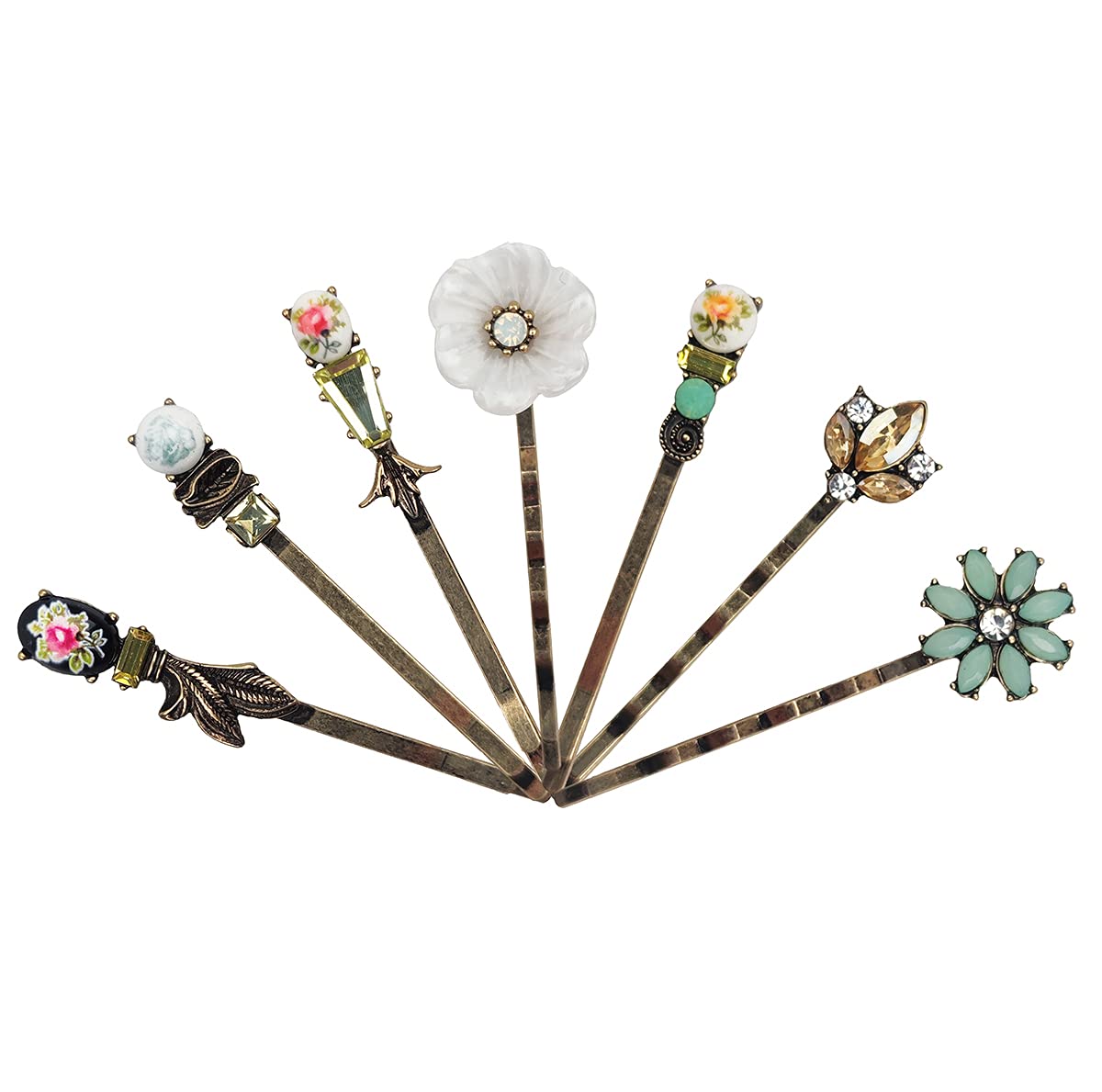 SICOPEE vintage hair clips style-8 bronze finish complements daily outfits