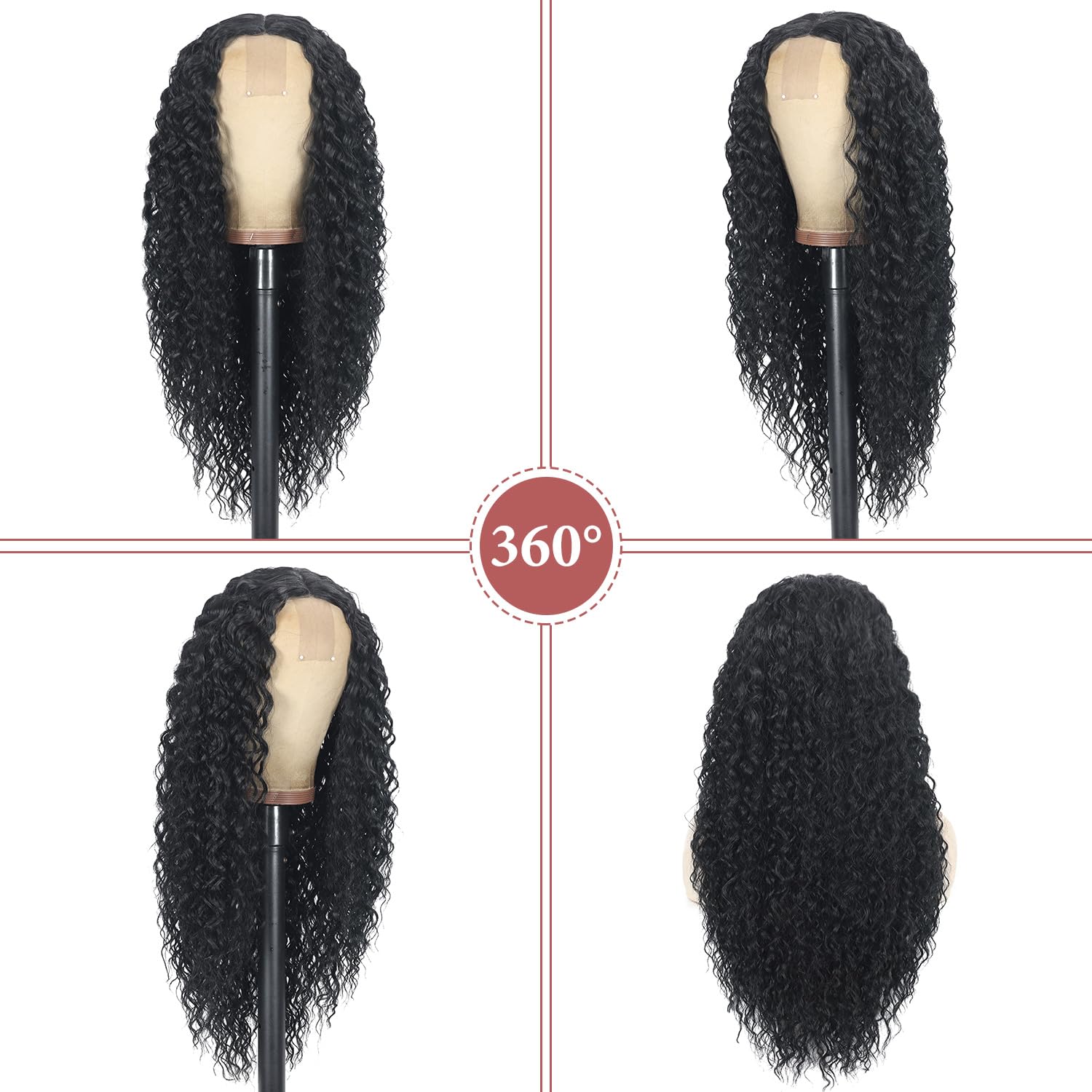 Siddiuop Curly Wig close-up soft-texture shows natural lustre under lighting