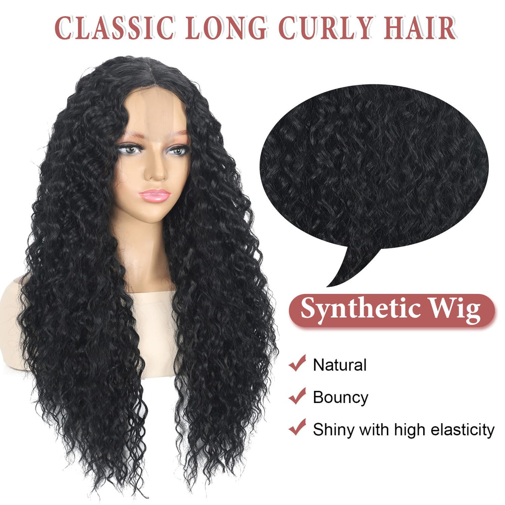Siddiuop Curly Wig natural-look synthetic texture for soft, manageable styling