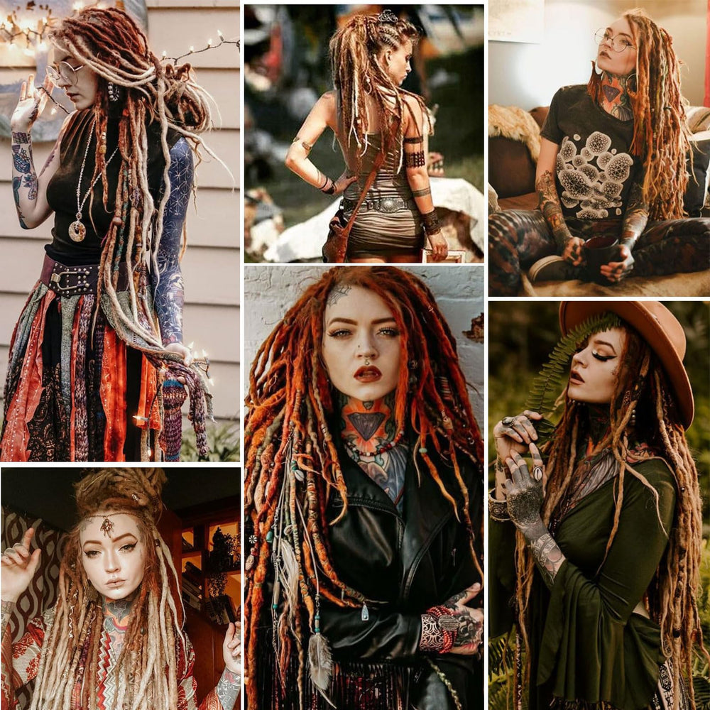 Siddiuop dreadlocks hippe-style look offers lightweight, versatile styling for events.