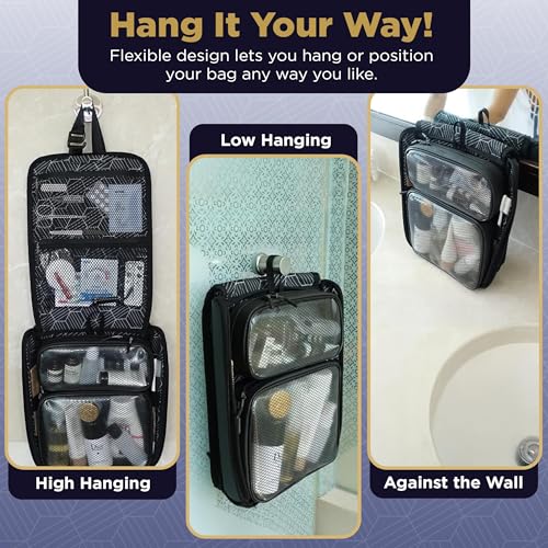 SIDE BY SIDE slim toiletry bag transparent front panel speeds TSA checks