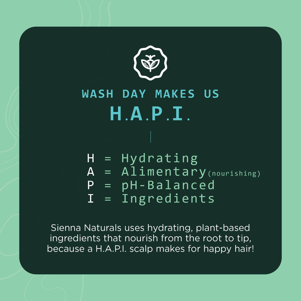 Sienna Naturals HAPI Shampoo baobab-aloe-coconut nourishes hair