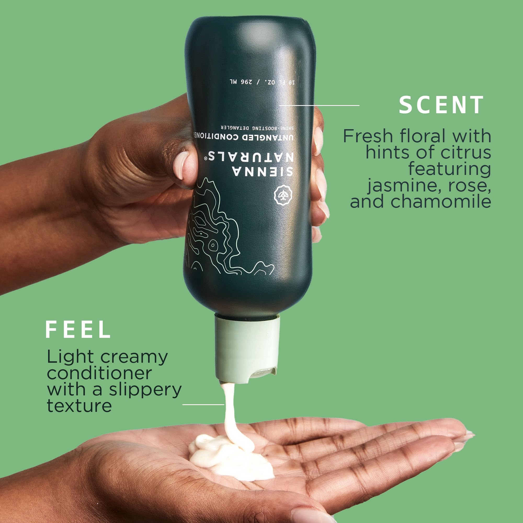 Sienna Naturals Untangled conditioner with baobab oil ingredient focus