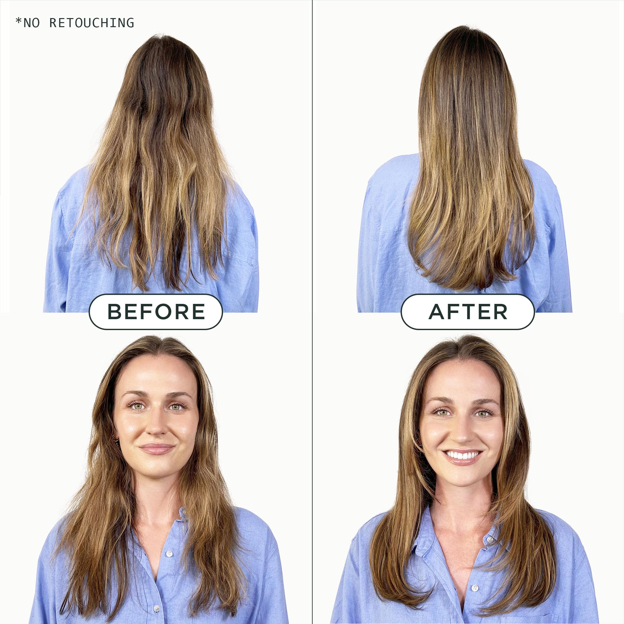 Sienna Naturals Untangled conditioner detangling scene on hair