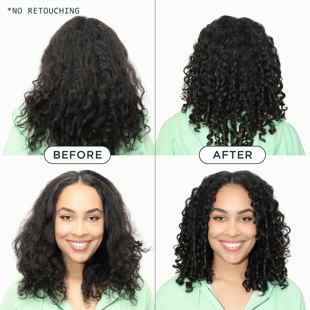 Sienna Naturals Untangled conditioner pump in use for smooth application
