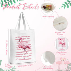 Sieral Flamingo makeup pouch features a zipper keeps cosmetics organized on the go.