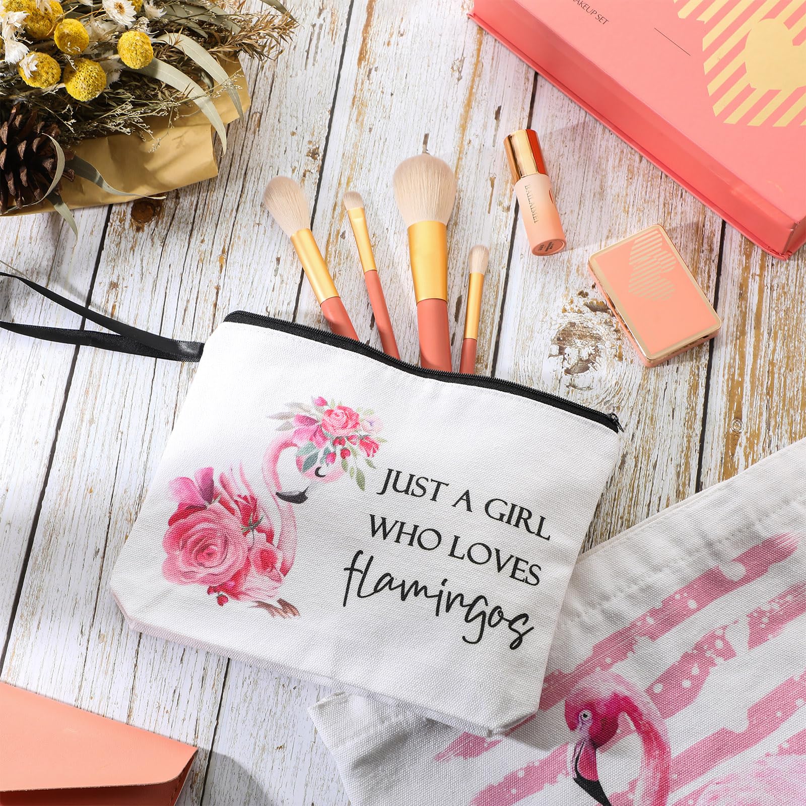 Sieral Flamingo tote back view highlights roomy interior for daily essentials.