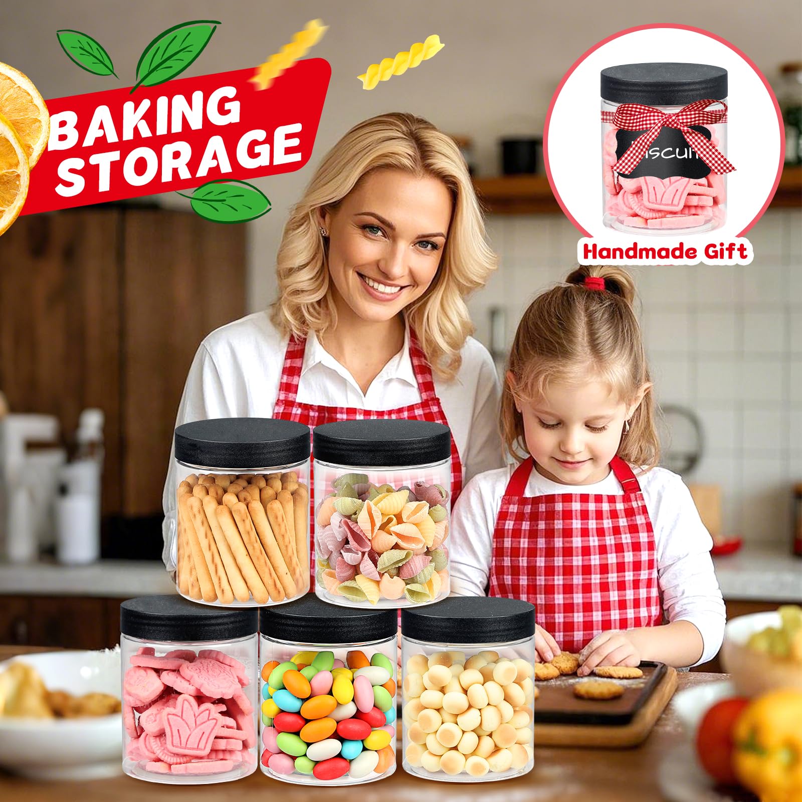 Sietpoek-dry-food-storage-jars help organize pantry staples neatly.