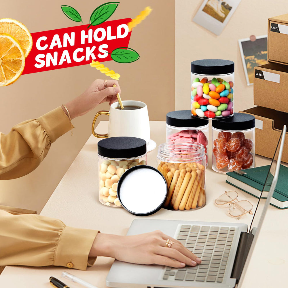 Sietpoek jars include labels for quick contents identification.
