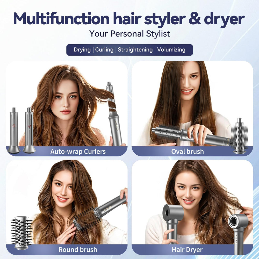 SIGBOT 5 in 1 hair dryer brush drying action demonstrates fast, efficient blowouts.