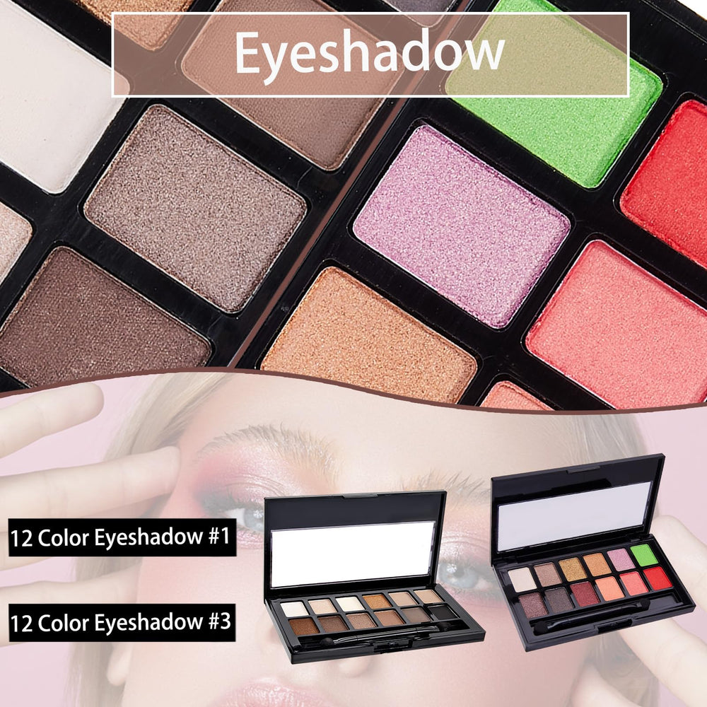 Sightling All-In-One Makeup Kit cosmetic brushes enable precise application.