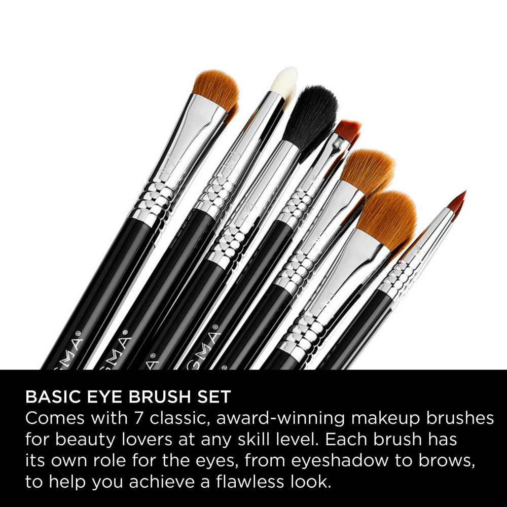 Sigma Beauty E55 eyeshadow brush close-up highlighting smooth, precise color blend