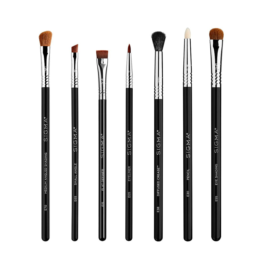 Sigma Beauty E70 medium angled shading brush close-up ideal for contour and lid shade