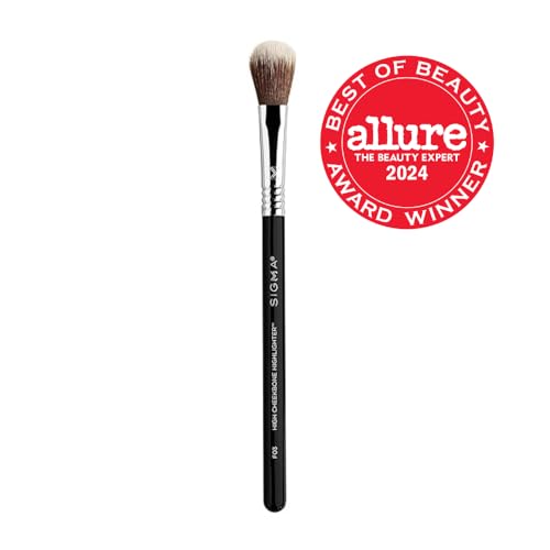 Sigma Beauty F03 brush used on the nose for a subtle highlight and definition